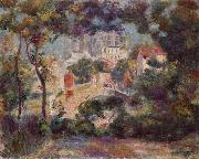 Pierre-Auguste Renoir Landschaft mit Ansicht von Sacre-Coeur oil painting reproduction